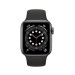 Đồng hồ thông minh Apple Watch Series 6 44mm (GPS) Viền Nhôm Xám - Dây Cao Su Đen