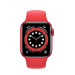 Đồng hồ thông minh Apple Watch Series 6 44mm (GPS) Viền Nhôm Đỏ - Dây Cao Su Đỏ