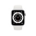 Đồng hồ thông minh Apple Watch Series 6 40mm (GPS) Viền Nhôm Bạc- Dây Cao Su Trắng