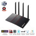 Bộ phát wifi 6 Asus RT-AX55 Màu đen (Chuẩn AX/ AX1800Mbps/ 4 Ăng-ten ngoài/ Wifi Mesh/ 35 User)