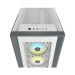 Vỏ máy tính Corsair iCUE 5000X RGB TG White (CC-9011213-WW)