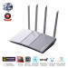 Bộ phát wifi 6 Asus RT-AX55 Màu trắng (Chuẩn AX/ AX1800Mbps/ 4 Ăng-ten ngoài/ Wifi Mesh/ 35 User)