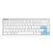 Bàn phím cơ DareU EK868 Bluetooth White Brown switch