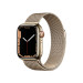 Apple Watch Series7 41mm 4G Viền Thép -Dây Thép Gold
