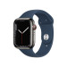 Apple Watch Series7 41mm 4G Viền Thép-Dây Cao Su Blue