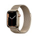 Apple Watch Series7 45mm 4G Viền Thép -Dây Thép Gold