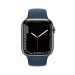 Apple Watch Series7 45mm 4G Viền Thép-Dây Cao Su Blue