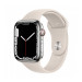 Apple Watch Series7 45mm 4G Viền Thép-Dây Cao Su Starlight
