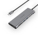 Bộ chuyển Lention C37HACR-1M-GR USB-C 8 trong 1 USB Type-C sang HDMI, USB Type - C, 2 cổng USB3.0, 3.5mm, SD card và cổng sạc PD (dài 1m)