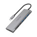 Bộ chuyển Lention C36bHCR-GR USB-C 7 trong 1 USB Type-C sang HDMI, 3 cổng USB 3.0, SD card, cổng sạc PD