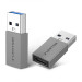 Đầu chuyển Lention H3 USB 3.0 sang USB-C (Màu xám)