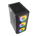 Vỏ máy tính KENOO ESPORT K300 - 3F Màu Đen (Mid Tower/ ATX)