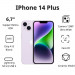 Điện thoại DĐ Apple iPhone 14 Plus 256GB (VN/A) Purple