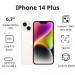 Điện thoại DĐ Apple iPhone 14 Plus 512GB (VN/A) Starlight