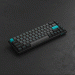 Bàn phím cơ AKKO 3068B Plus Multi-modes Black & Cyan Akko CS Jelly Pink switch