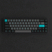 Bàn phím cơ AKKO 3068B Plus Multi-modes Black & Cyan Akko CS Jelly Pink switch