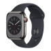 Đồng hồ thông minh Apple Watch Series 8 (41mm/ LTE/ Viền Thép/ Dây Cao Su/ Midnight/ MNJJ3VN/A)