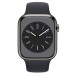 Đồng hồ thông minh Apple Watch Series 8 (41mm/ LTE/ Viền Thép/ Dây Cao Su/ Midnight/ MNJJ3VN/A)