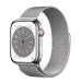 Đồng hồ thông minh Apple Watch Series 8 (45mm/ LTE/ Viền Thép/ Dây Thép/ Silver/ MNKJ3VN/A)