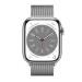 Đồng hồ thông minh Apple Watch Series 8 (45mm/ LTE/ Viền Thép/ Dây Thép/ Silver/ MNKJ3VN/A)