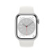 Đồng hồ thông minh Apple Watch Series 8 (45mm/ LTE/ Viền Nhôm/ Dây Cao Su/ Silver/ MP4J3VN/A)