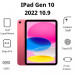 Máy tính bảng Apple IPad Gen 10 2022 10.9 Wifi MPQC3ZA/A (256GB/ Pink)