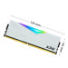Ram desktop Adata XPG Spectrix D50 RGB White (AX4U32008G16A-SW50) 8GB (1x8GB) (DDR4/ 3200 Mhz/ LED RGB/ Tản nhiệt/ Non-ECC)