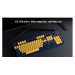 Bàn phím cơ Rapoo V500 Pro Yellow Blue (Brown Switch/ LED Trắng)
