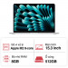Laptop Apple Macbook Air 15 MQKT3SA/A (M2 8-core CPU/ 8GB/ 512GB/ 10 core GPU/ 15.3inch/ Silver)