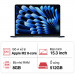 Laptop Apple Macbook Air 15 MQKX3SA/A (M2 8-core CPU/ 8GB/ 512GB/ 10 core GPU/ 15.3inch/ Midnight)