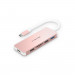 Bộ chuyển Lention C68-GR USB-C 6 trong 1 USB Type-C sang HDMI, Lan Giga, 2 USB 3.0, SD, PD