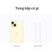 Điện thoại thông minh Apple iPhone 15 256GB/ Yellow