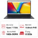 Laptop Asus Vivobook 15X OLED M3504YA-L1332W (Ryzen 7 7730U/ 16GB/ 512GB SSD/ AMD Radeon Graphics/ 15.6inch Full HD/ Windows 11 Home/ Black/ Vỏ nhôm)