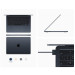 Laptop Apple Macbook Air M2 Z1600098B (8 core/ 16GB/ 256GB/ 13.6Inch/ Midnight/ Vỏ nhôm)