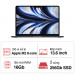 Laptop Apple Macbook Air M2 Z1600098B (8 core CPU/ 10 core GPU/ 16GB/ 256GB/ 13.6Inch/ Mac OS/ Midnight/ Vỏ nhôm)