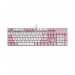 Bàn phím cơ Rapoo V500 Pro Pink White (Brown Switch/ PBT Doubleshot/ LED Trắng/ Hồng)