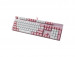 Bàn phím cơ Rapoo V500 Pro Pink White (Brown Switch/ PBT Doubleshot/ LED Trắng/ Hồng)