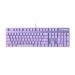 Bàn phím cơ Rapoo V500 Pro Purple (Black Switch/ PBT Doubleshot/ LED Trắng/ Tím)