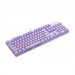 Bàn phím cơ Rapoo V500 Pro Purple (Black Switch/ PBT Doubleshot/ LED Trắng/ Tím)