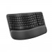 Bàn phím không dây Logitech Wave Keys Ergonomic (Bluetooth/Wireless/ Đen, Xám)