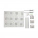 Bảng treo đồ pegboard HyperWork PG02 - Trắng