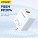 Củ sạc Pisen 2 cổng Type C USB 20W TS-C181