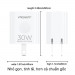 Củ sạc Pisen 2 cổng type C USB 30W TS-C171