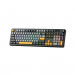 Bàn phím cơ Aula 3 MODE F108 PRO Đen + xám + vàng Reaper switch 