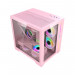 Vỏ máy tính MIK LV12 MINI ELITE - Pink (Mini Tower/ M-ATX/ Hồng)