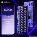 Bàn phím cơ LEOBOG 3 Mode AMG65 Tím đen Jadeite switch