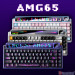 Bàn phím cơ LEOBOG 3 Mode AMG65 Tím đen Jadeite switch