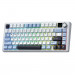 Bàn phím cơ Aula 3 MODE F75 MAX Xanh + trắng + tím đậm Reaper switch