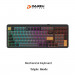 Bàn phím cơ không dây Dareu EK98 Pro Triple Mode Black Golden DareU Cloud switch