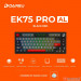 Bàn phím cơ không dây Dareu EK75 Pro AL Black Red DareU Cloud switch